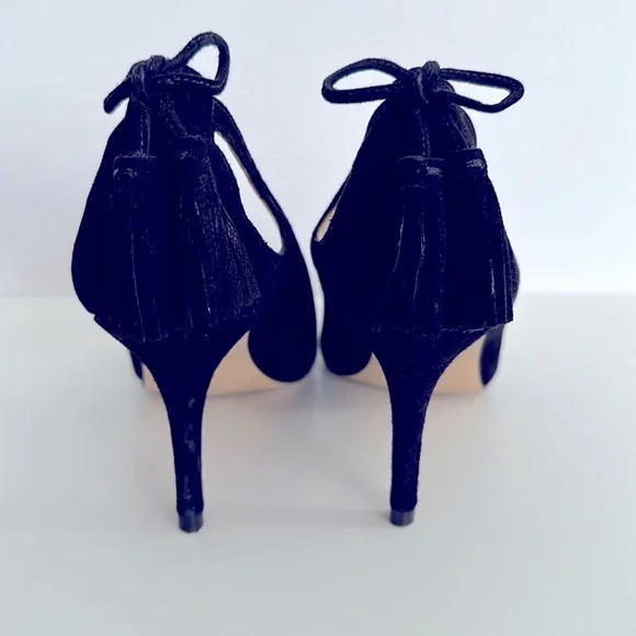 Marc Fischer Black Suede Heel with Tassel - Picture 5 of 9